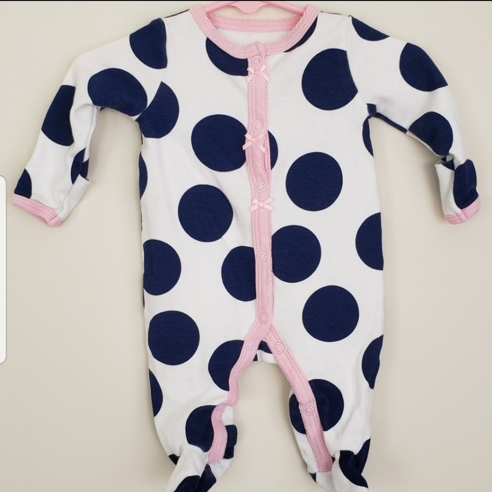 Carters polka dot sleep and play